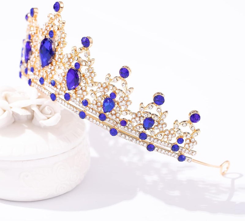FORSEVEN Crystal Tiaras for Women, Wedding Tiaras and Crowns for Women Tiaras for Birthday Party Princess Crown Hair Accessories Bride Rhinestone Christmas Decorations Headband - Image 3